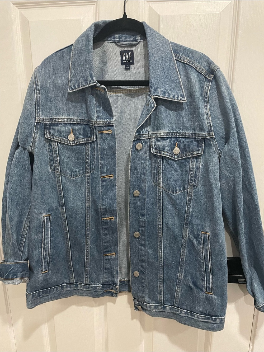 Gap oversized icon denim jacket size large